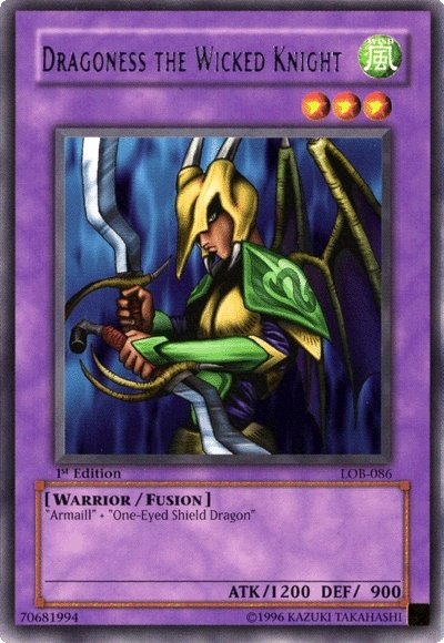 Dragoness the Wicked Knight [LOB-086] Rare Yu-Gi-Oh!