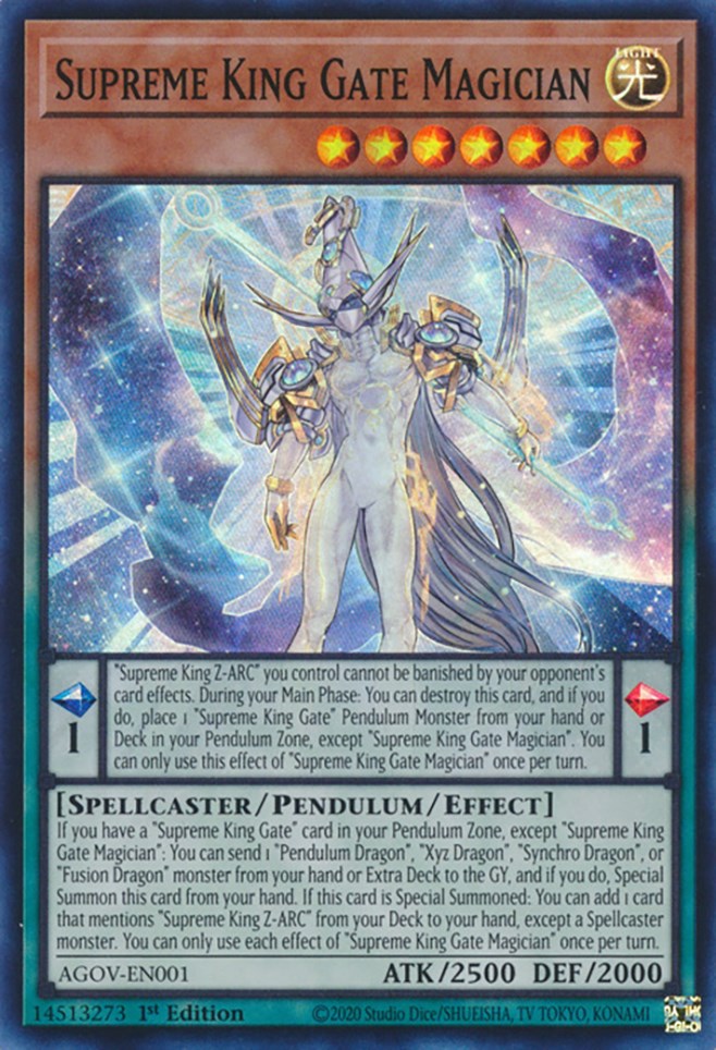 Supreme King Gate Magician [AGOV-EN001] Super Rare Yu-Gi-Oh!