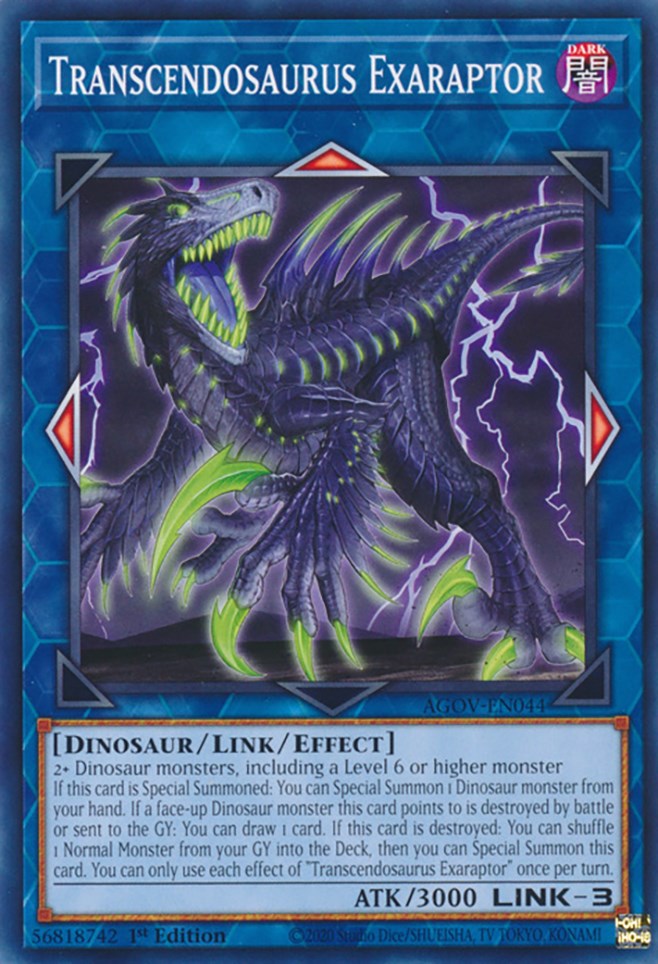 Transcendosaurus Exaraptor [AGOV-EN044] Common Yu-Gi-Oh!