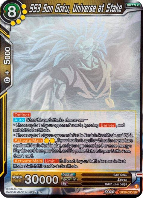 SS3 Son Goku, Universe at Stake (Hologram) (BT20-095) [Power Absorbed] Dragon Ball Super
