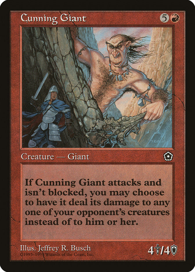 Cunning Giant [Portal Second Age] Magic: The Gathering