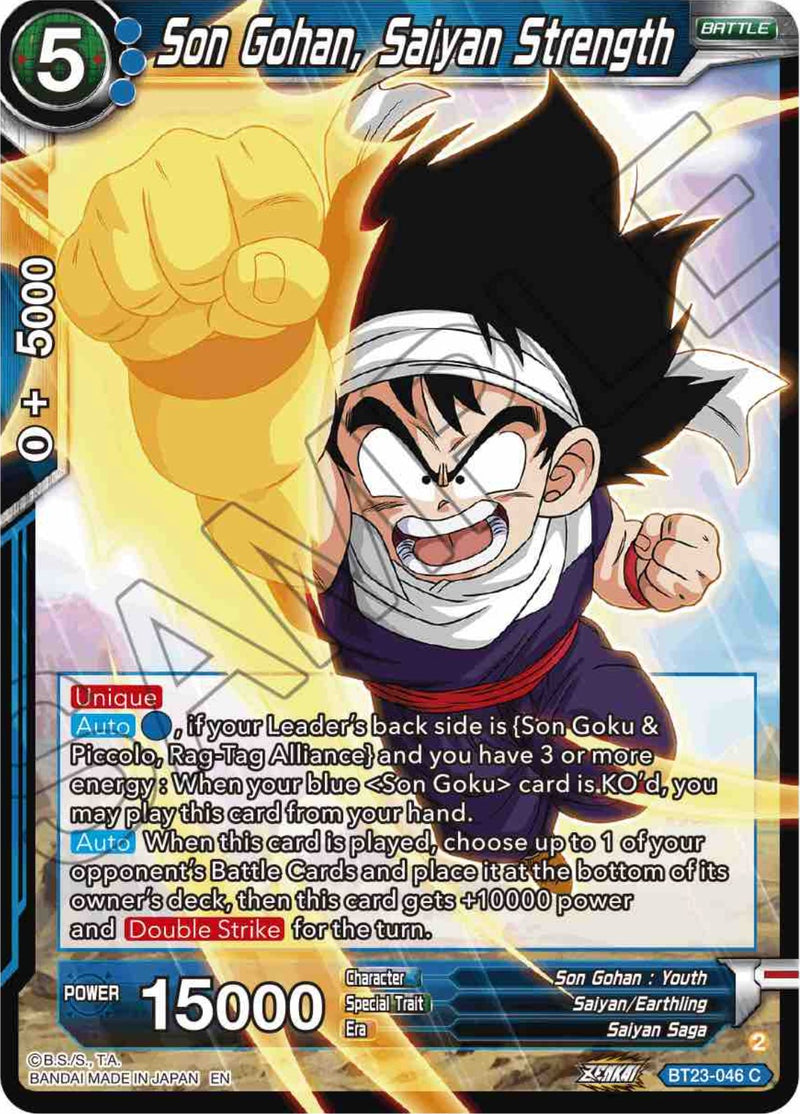 Son Gohan, Saiyan Strength (BT23-046) [Perfect Combination] Dragon Ball Super