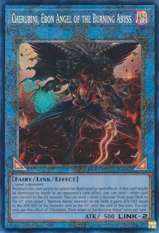 Cherubini, Ebon Angel of the Burning Abyss [RA01-EN042] Prismatic Collector's Rare Yu-Gi-Oh!