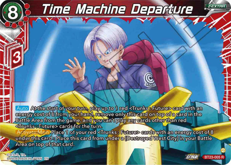 Time Machine Departure (BT23-005) [Perfect Combination] Dragon Ball Super