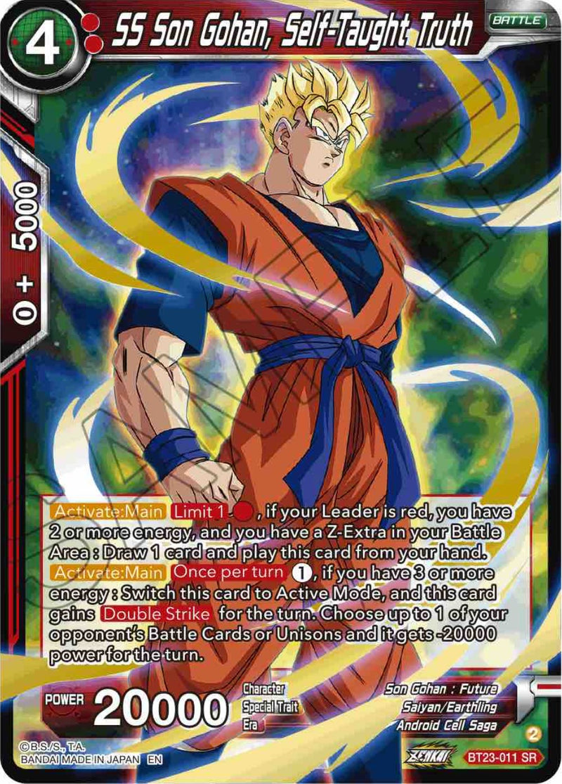 SS Son Gohan, Self-Taught Truth (BT23-011) [Perfect Combination] Dragon Ball Super