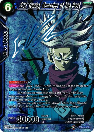 SS2 Trunks, Memories of the Past (SPR Signature) (BT7-030) [Assault of the Saiyans] Dragon Ball Super