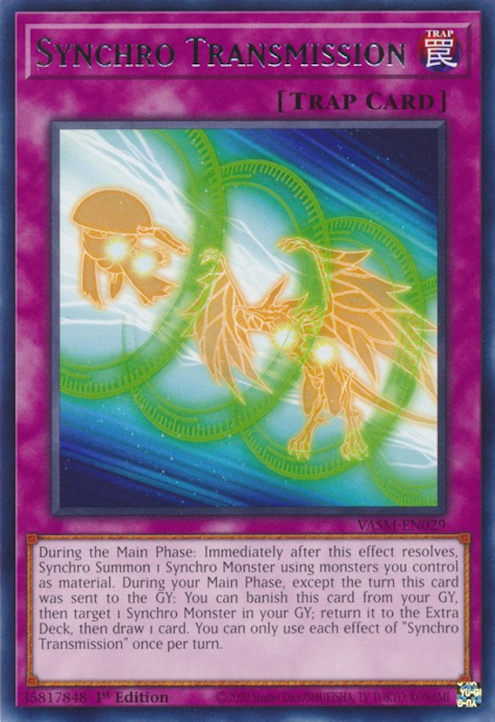 Synchro Transmission [VASM-EN029] Rare Yu-Gi-Oh!