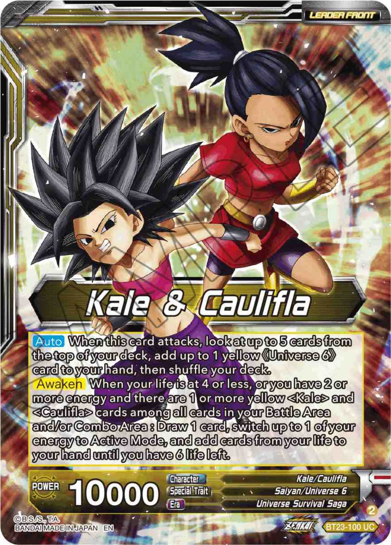 Kale & Caulifla // Kefla, Potara-Fusion Dilemma (BT23-100) [Perfect Combination] Dragon Ball Super