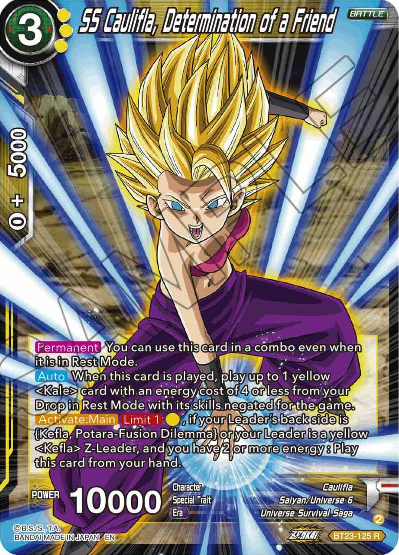 SS Caulifla, Determination of a Friend (BT23-125) [Perfect Combination] Dragon Ball Super