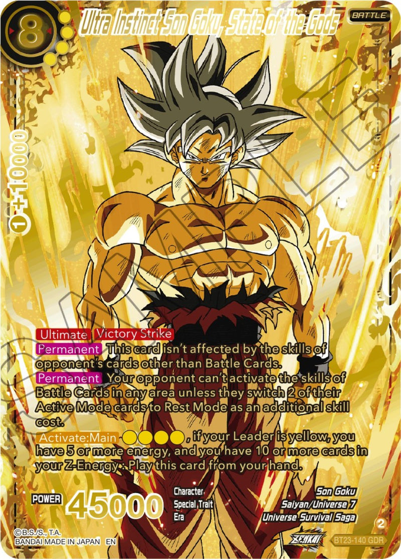 Ultra Instinct Son Goku, State of the Gods (GDR) (BT23-140