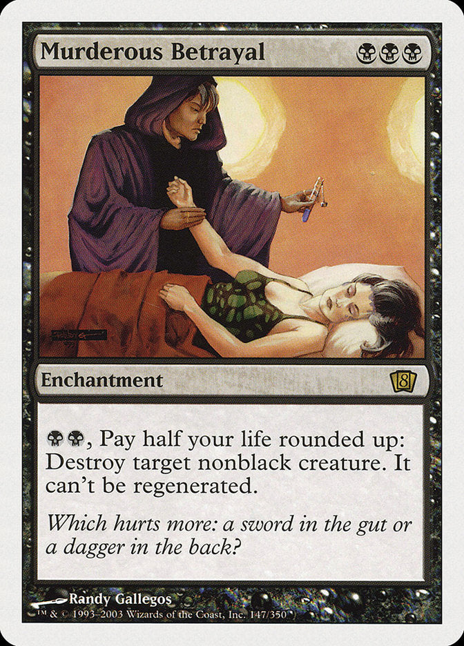 Murderous Betrayal [Eighth Edition] Magic: The Gathering