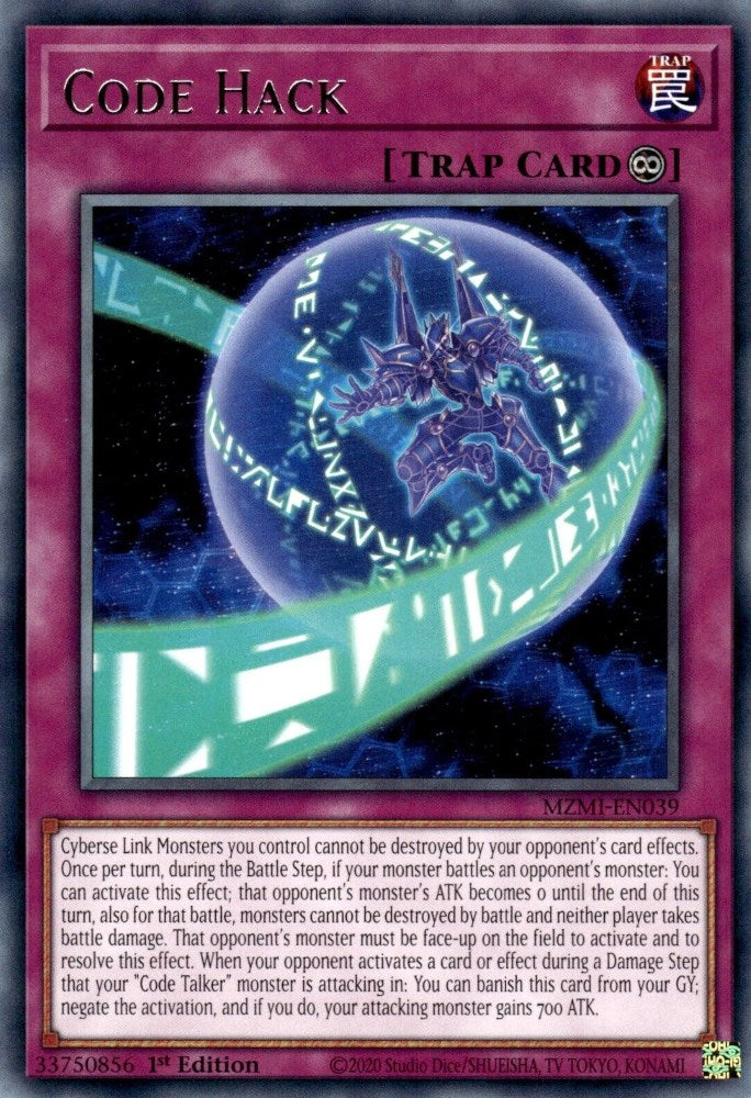 Code Hack [MZMI-EN039] Rare Yu-Gi-Oh!