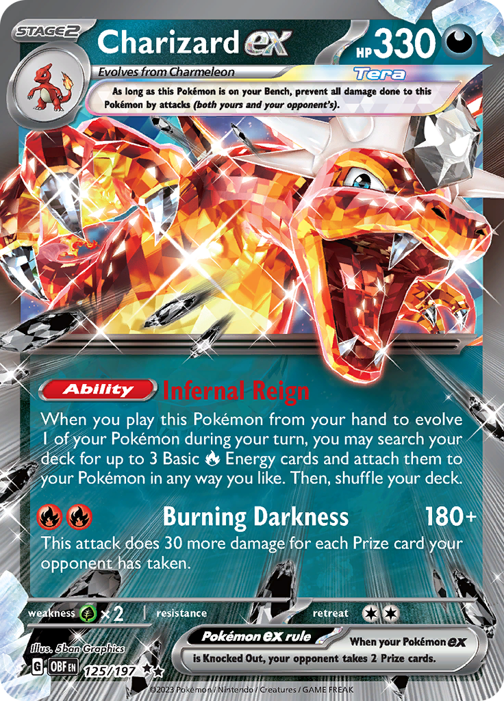 Charizard ex (125/197) [Scarlet & Violet: Obsidian Flames] Pokémon