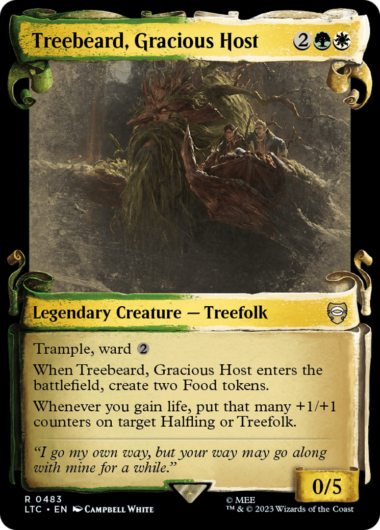 Treebeard, Gracious Host [The Lord of the Rings: Tales of Middle-Earth Commander Showcase Scrolls] Magic: The Gathering