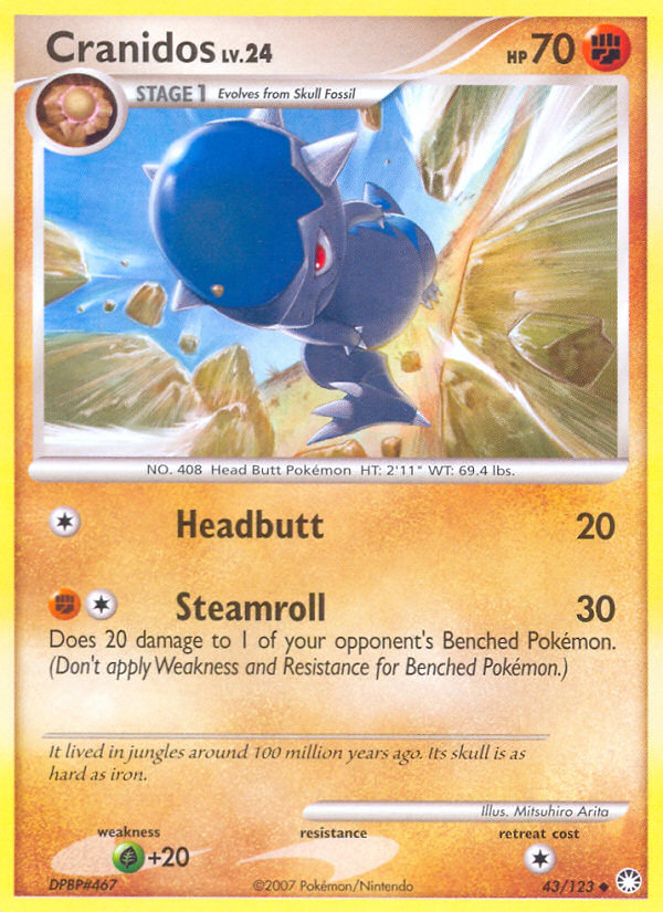 Cranidos (43/123) [Diamond & Pearl: Mysterious Treasures] Pokémon