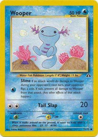 Wooper (71/75) [Neo Discovery Unlimited] Pokémon