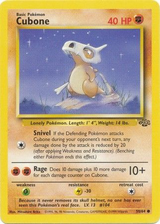 Cubone (50/64) [Jungle Unlimited] Pokémon