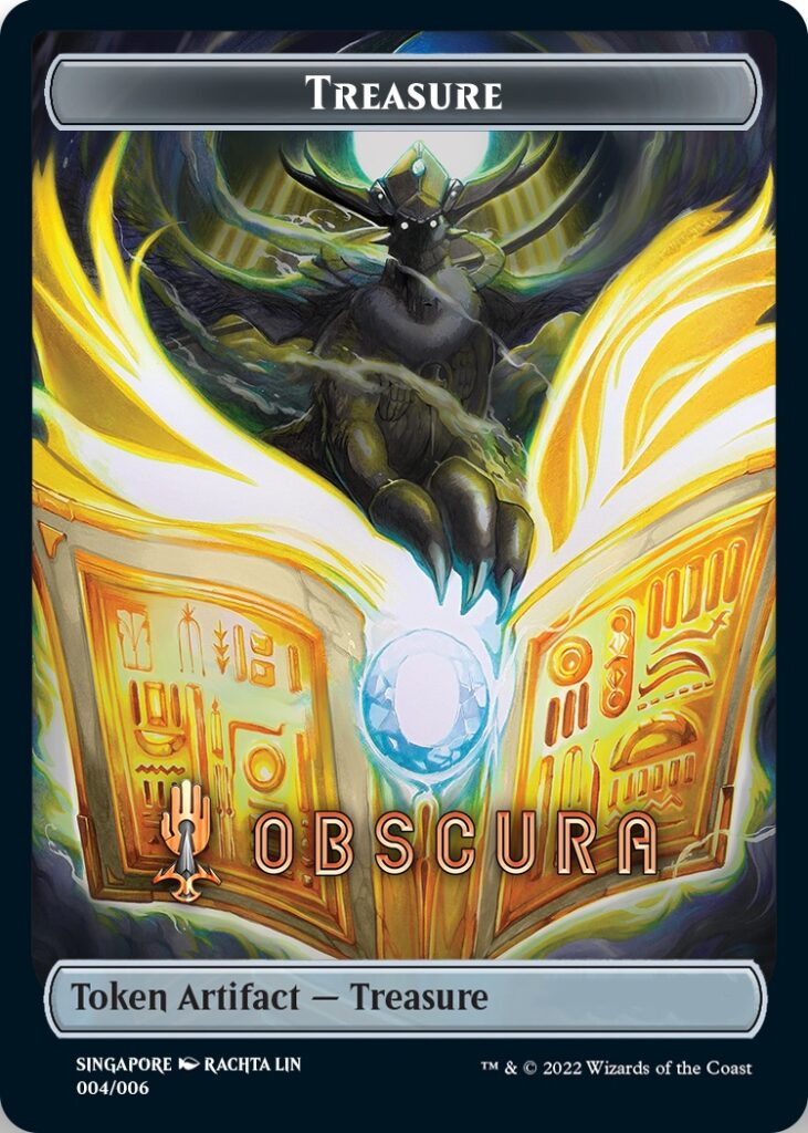 Treasure Token (Obscura) (Southeast Asia Artists) [Streets of New Capenna Tokens] Magic: The Gathering