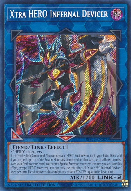 Xtra HERO Infernal Devicer [BLC1-EN009] Secret Rare Yu-Gi-Oh!