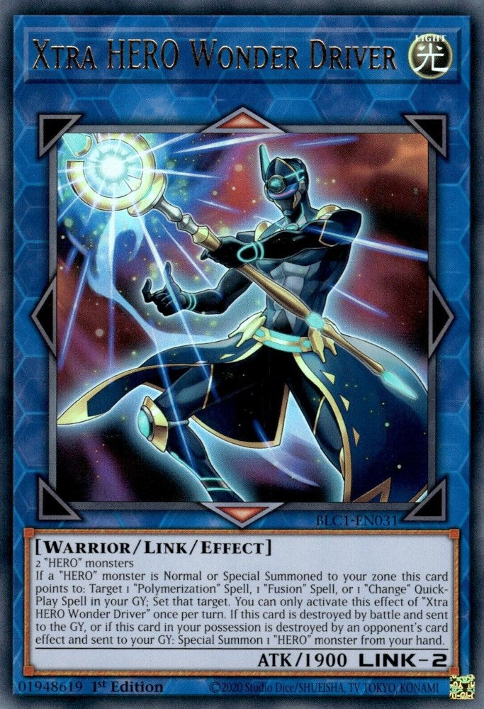 Xtra HERO Wonder Driver [BLC1-EN031] Ultra Rare Yu-Gi-Oh!