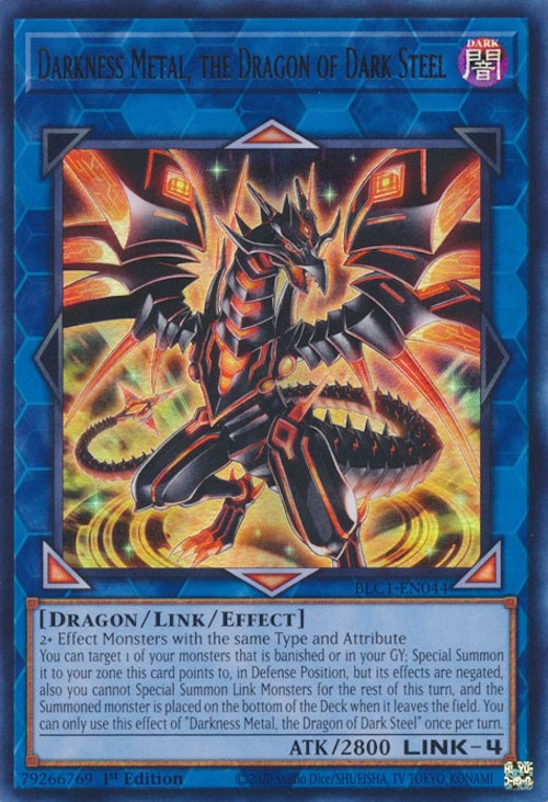 Darkness Metal, the Dragon of Dark Steel [BLC1-EN044] Ultra Rare Yu-Gi-Oh!