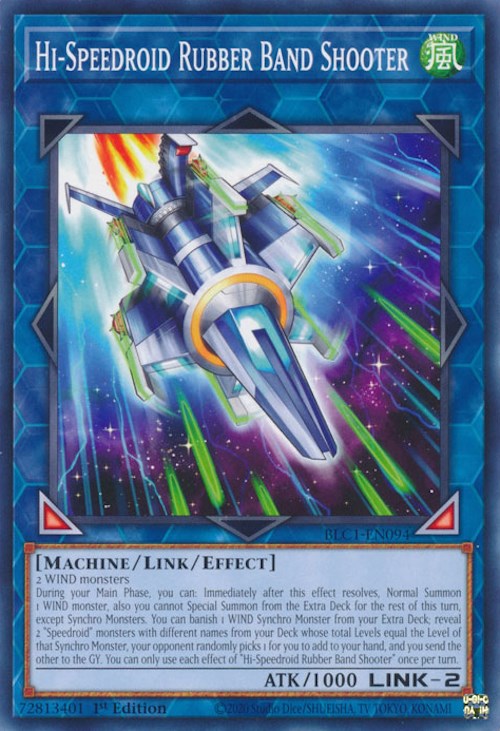 Hi-Speedroid Rubber Band Shooter [BLC1-EN094] Common Yu-Gi-Oh!