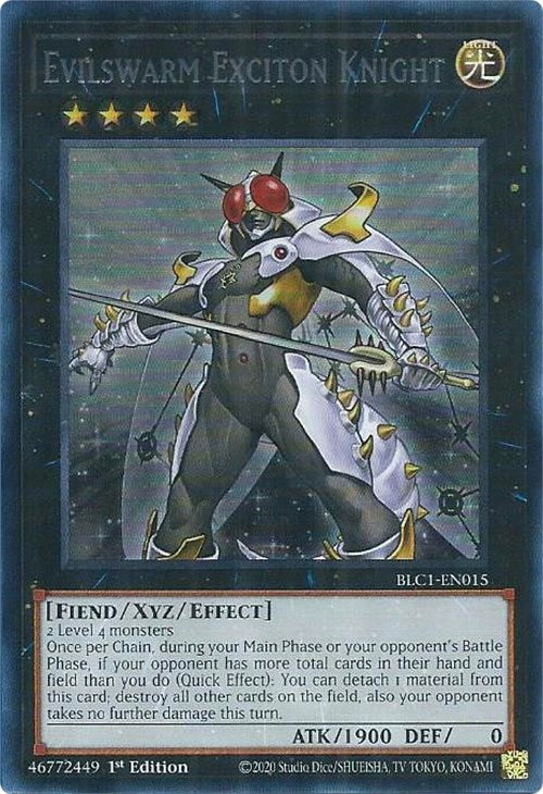 Evilswarm Exciton Knight (Silver) [BLC1-EN015] Ultra Rare Yu-Gi-Oh!