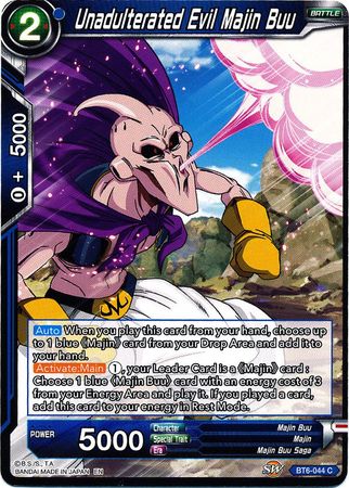 Unadulterated Evil Majin Buu (BT6-044) [Destroyer Kings] Dragon Ball Super