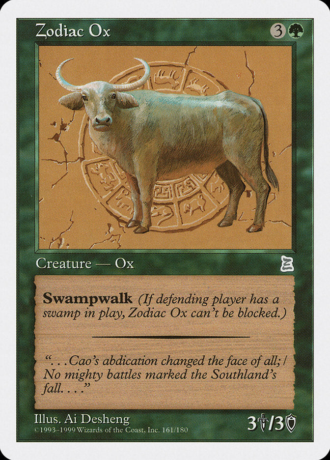 Zodiac Ox [Portal Three Kingdoms] Magic: The Gathering