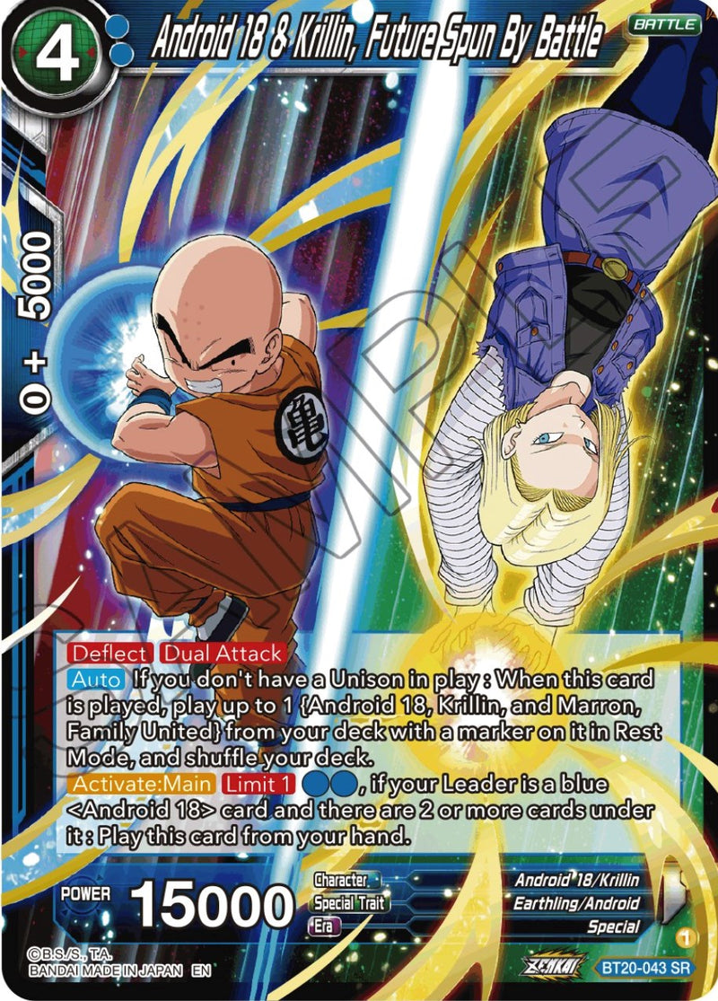 Android 18 & Krillin, Future Spun By Battle (BT20-043) [Power Absorbed] Dragon Ball Super