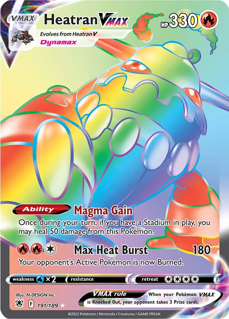 Heatran VMAX (191/189) [Sword & Shield: Astral Radiance] Pokémon