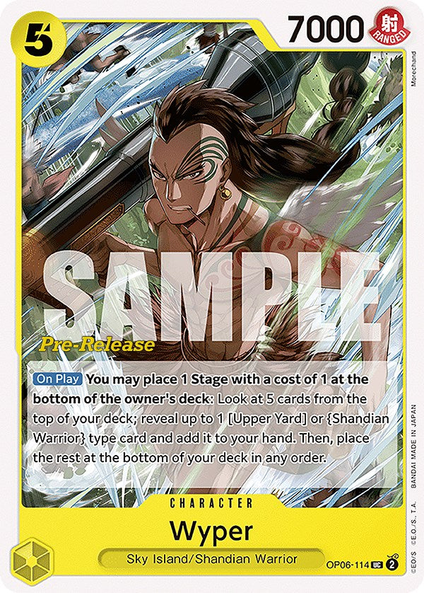 Wyper [Wings of the Captain Pre-Release Cards] Bandai