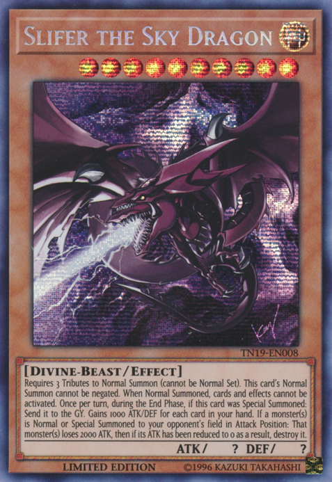 Slifer the Sky Dragon [TN19-EN008] Prismatic Secret Rare Yu-Gi-Oh!