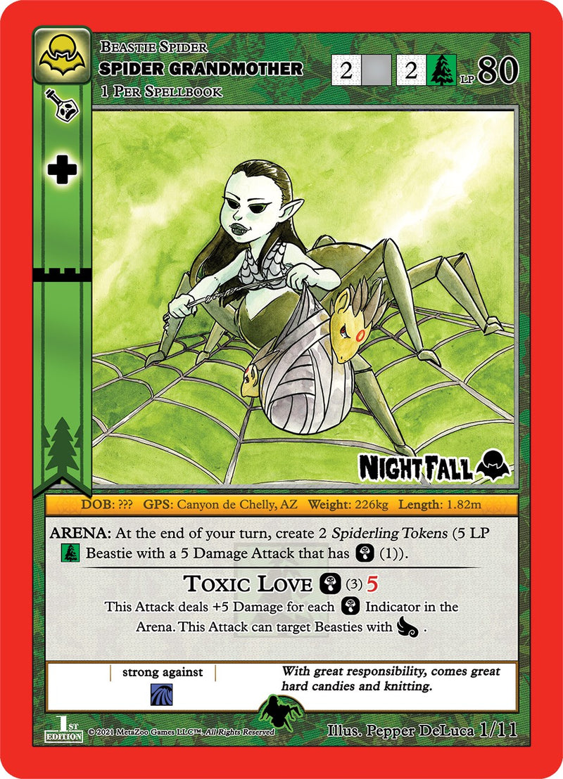 Spider Grandmother (Spider Grandmother) [Cryptid Nation: Nightfall First Edition Release Event Deck] Metazoo