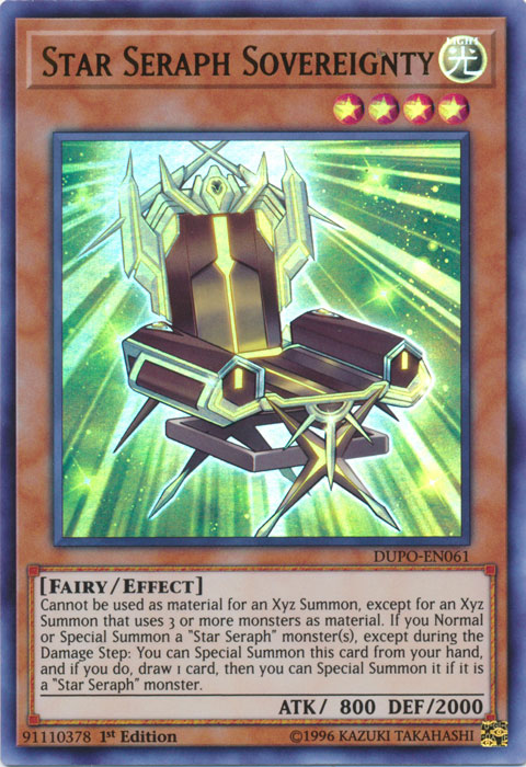 Star Seraph Sovereignty [DUPO-EN061] Ultra Rare Yu-Gi-Oh!