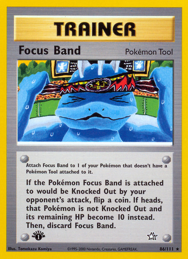 Focus Band (86/111) [Neo Genesis 1st Edition] Pokémon