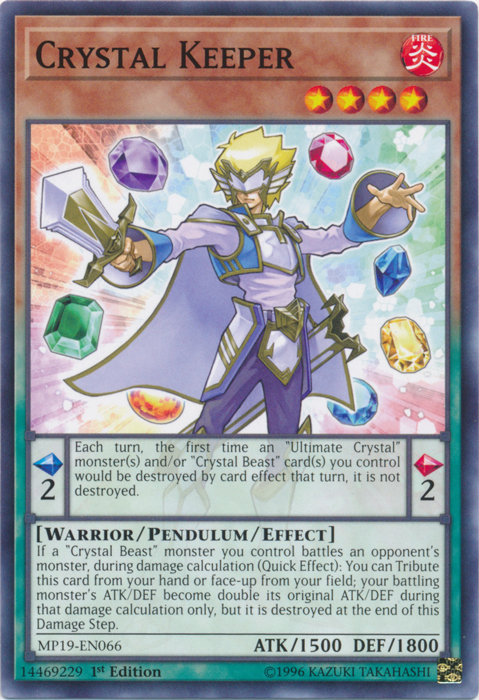 Crystal Keeper [MP19-EN066] Common Yu-Gi-Oh!