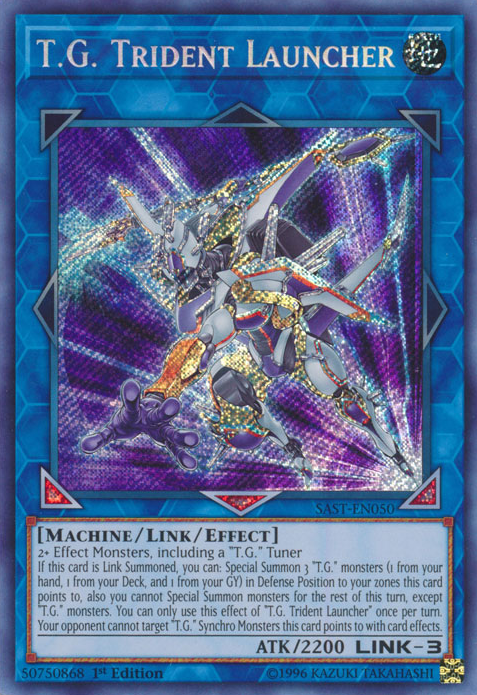 T.G. Trident Launcher [SAST-EN050] Secret Rare Yu-Gi-Oh!