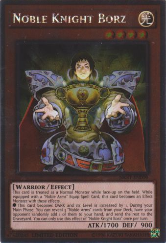 Noble Knight Borz [NKRT-EN009] Platinum Rare Yu-Gi-Oh!