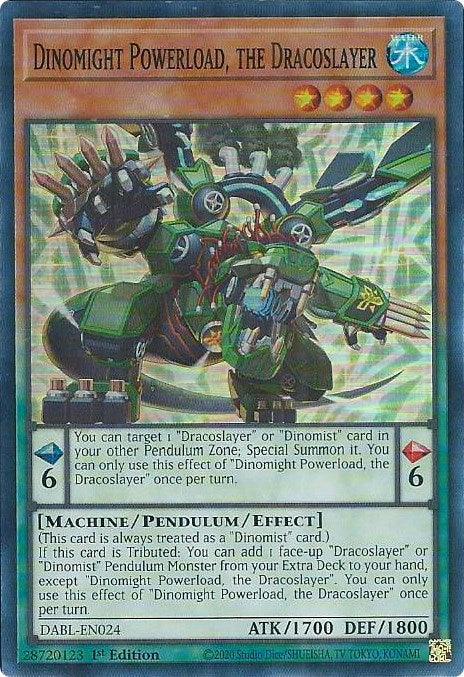 Dinomight Powerload, the Dracoslayer [DABL-EN024] Super Rare Yu-Gi-Oh!