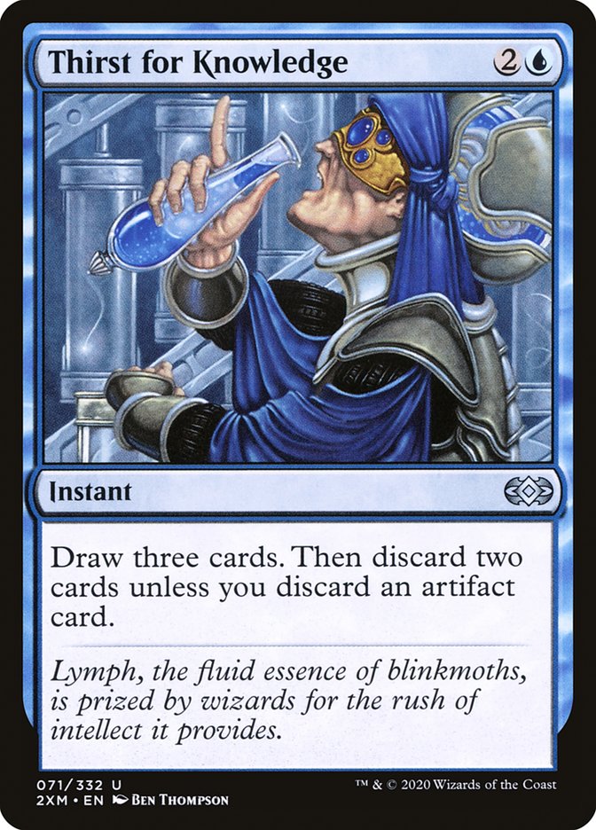 Thirst for Knowledge [Double Masters] Magic: The Gathering