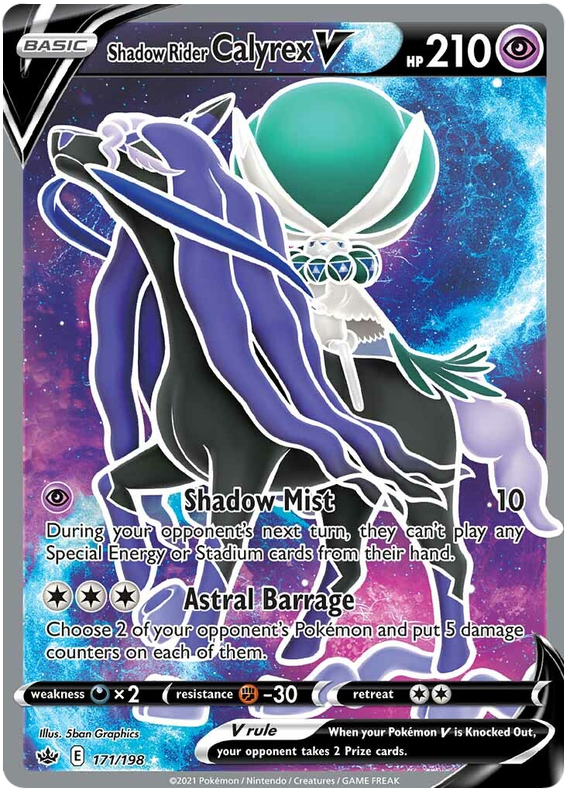 Shadow Rider Calyrex V (171/198) [Sword & Shield: Chilling Reign] Pokémon