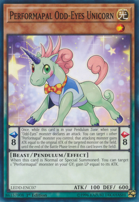 Performapal Odd-Eyes Unicorn [LEDD-ENC07] Common Yu-Gi-Oh!