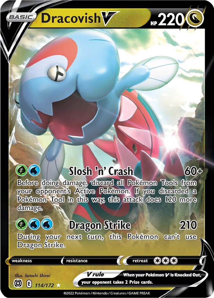 Dracovish V (114/172) [Sword & Shield: Brilliant Stars] Pokémon