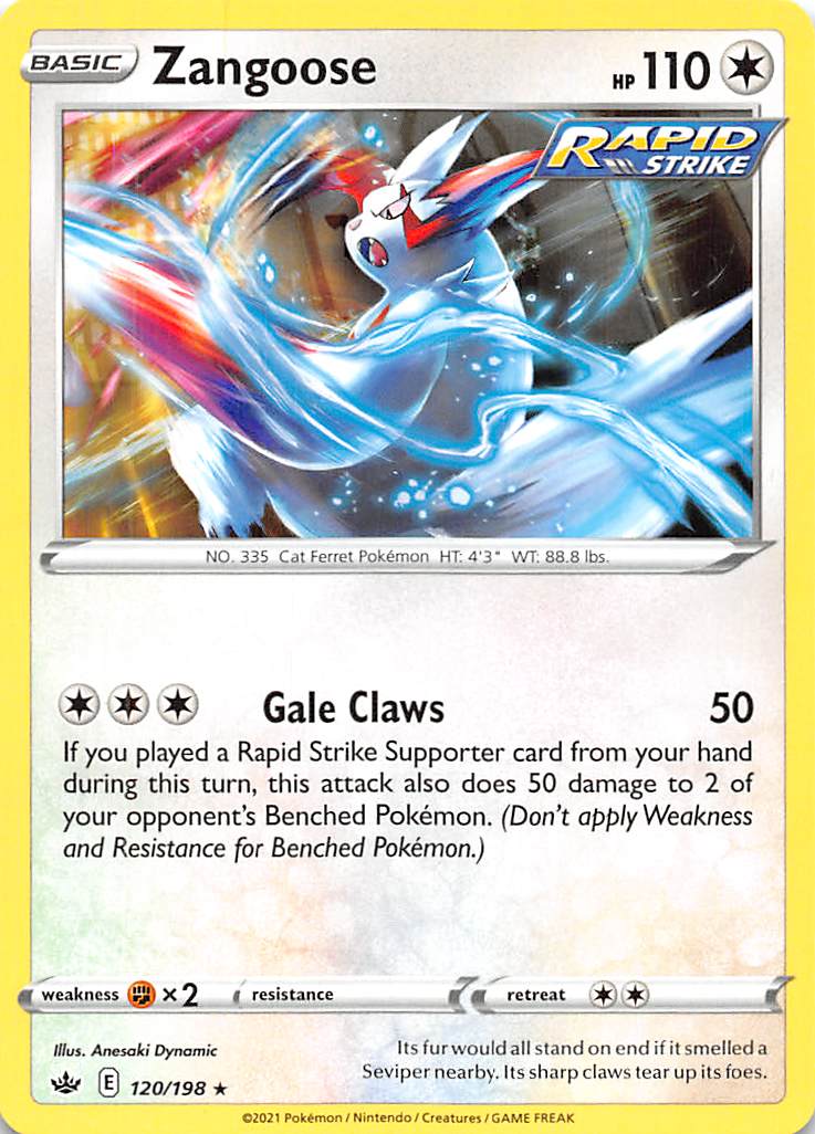 Zangoose (120/198) [Sword & Shield: Chilling Reign] Pokémon