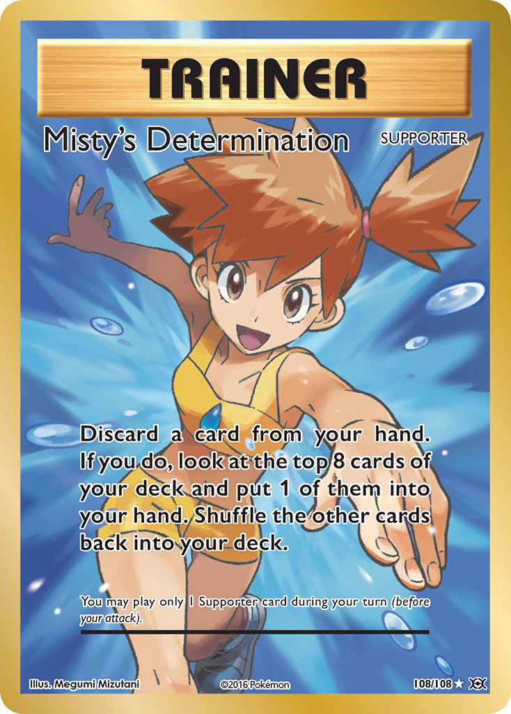 Misty's Determination (108/108) [XY: Evolutions] Pokémon