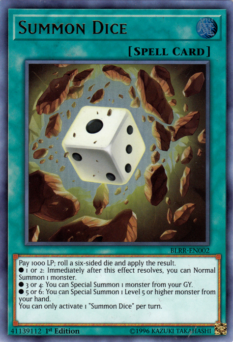 Summon Dice [BLRR-EN002] Ultra Rare Yu-Gi-Oh!