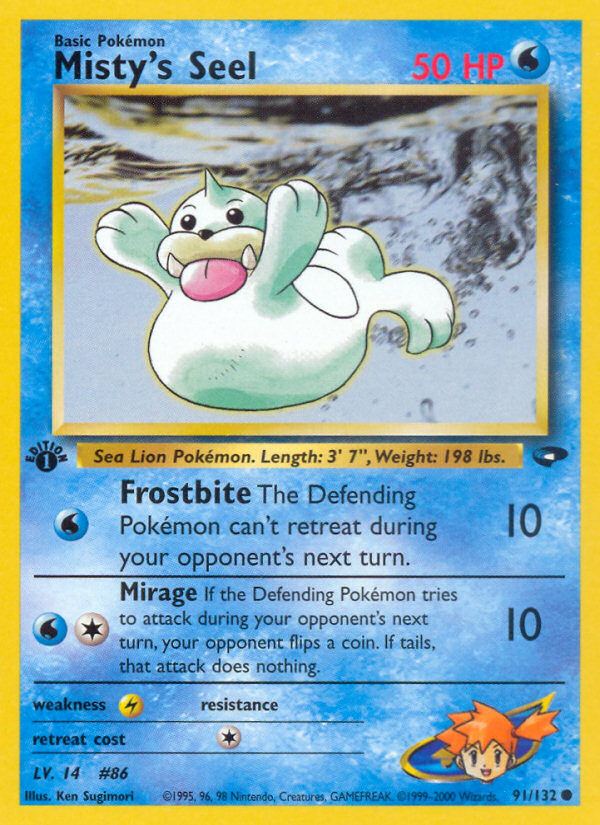 Misty's Seel (91/132) [Gym Challenge 1st Edition] Pokémon