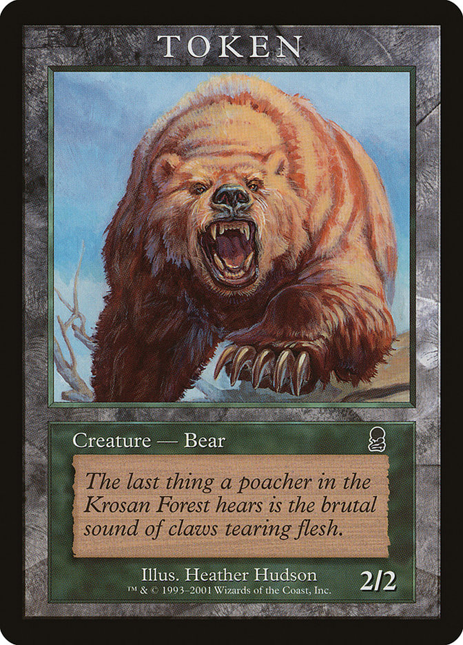 Bear Token [Magic Player Rewards 2001] Magic: The Gathering