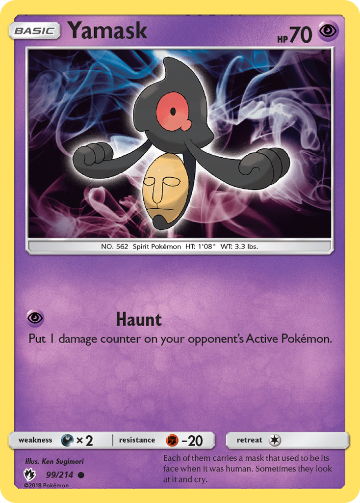 Yamask (99/214) [Sun & Moon: Lost Thunder] Pokémon